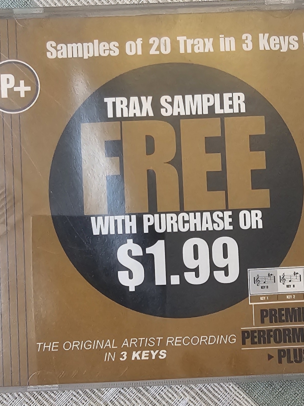 Trax Sampler CD - FREE with Purchase - Gold & Black